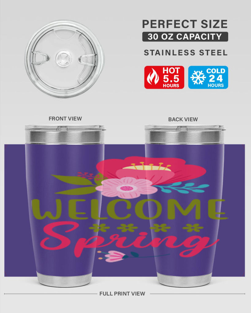 Welcome Spring 582#- spring- Tumbler