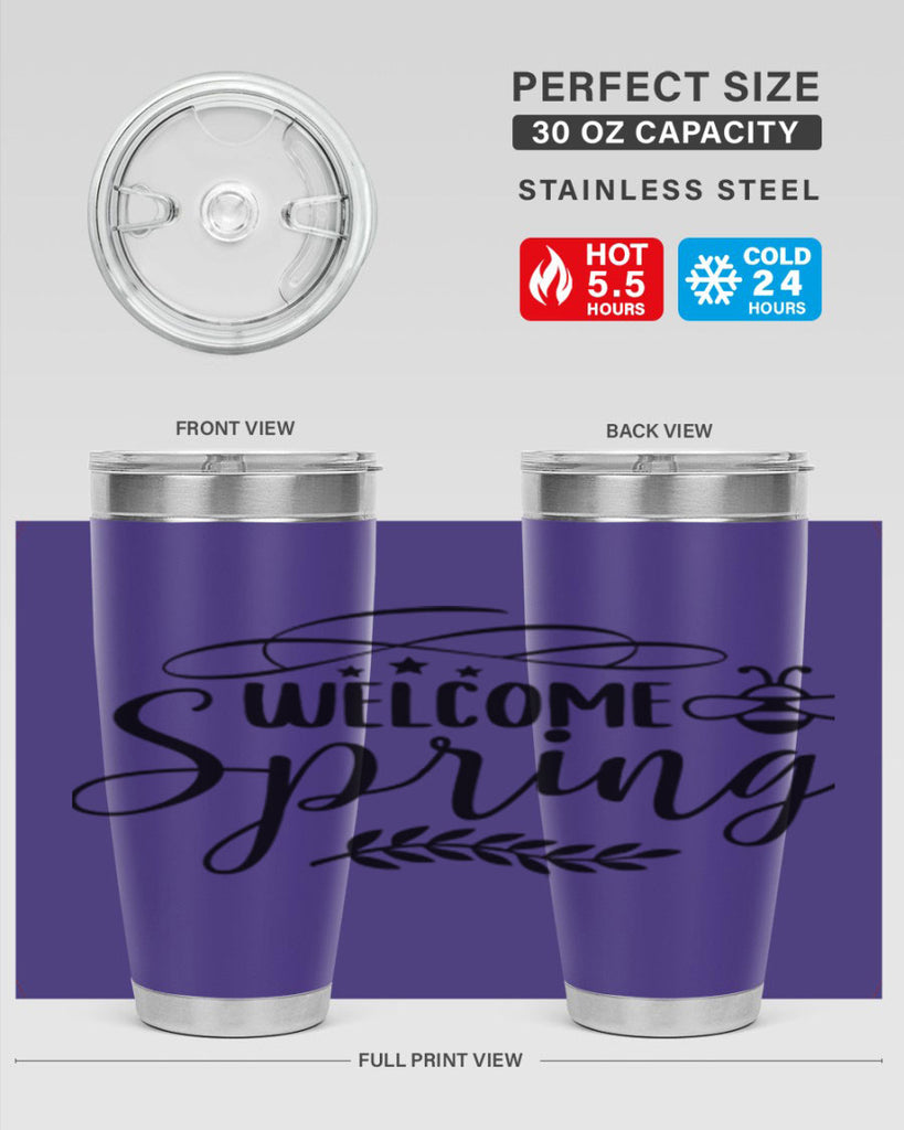 Welcome spring design  594#- spring- Tumbler