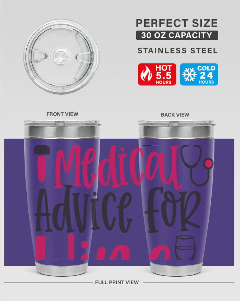 Will Trade Medical Advice for Wine Style Style 9#- nurse- tumbler