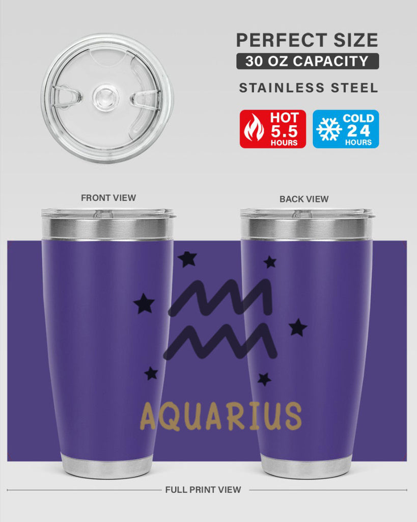 aquarius 83#- zodiac- Tumbler