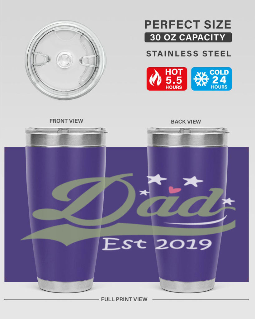 dad est 101#- fathers day- Tumbler