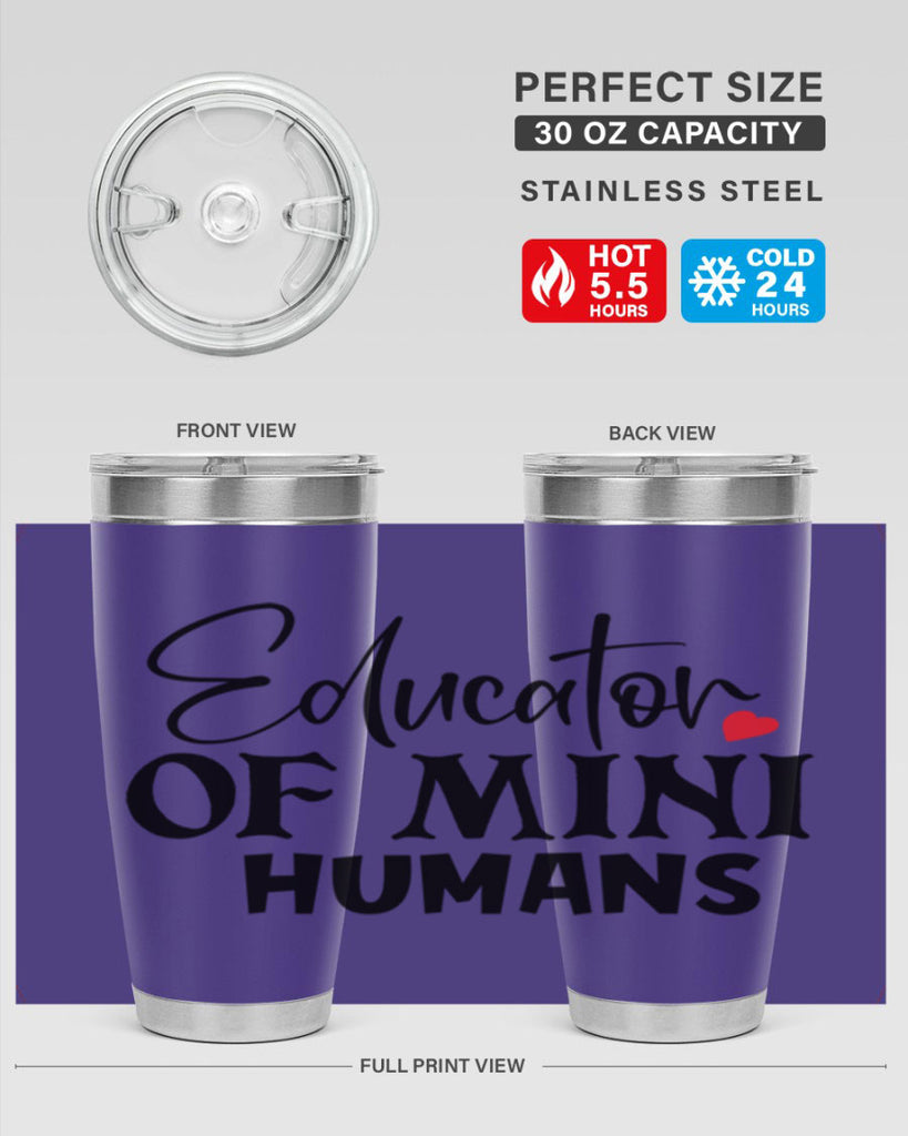 educator of mini humans Style 180#- teacher- tumbler