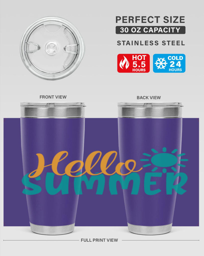 hello summer Style 98#- summer- Tumbler