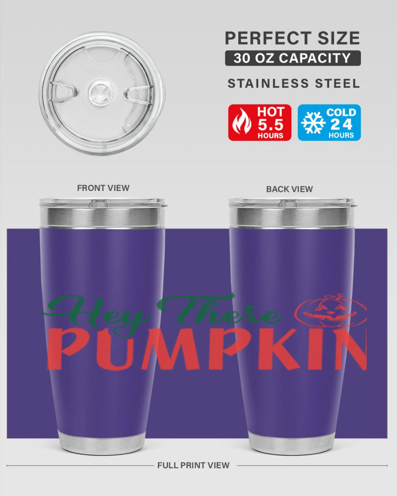 hey there pumpkin 305#- fall- Tumbler