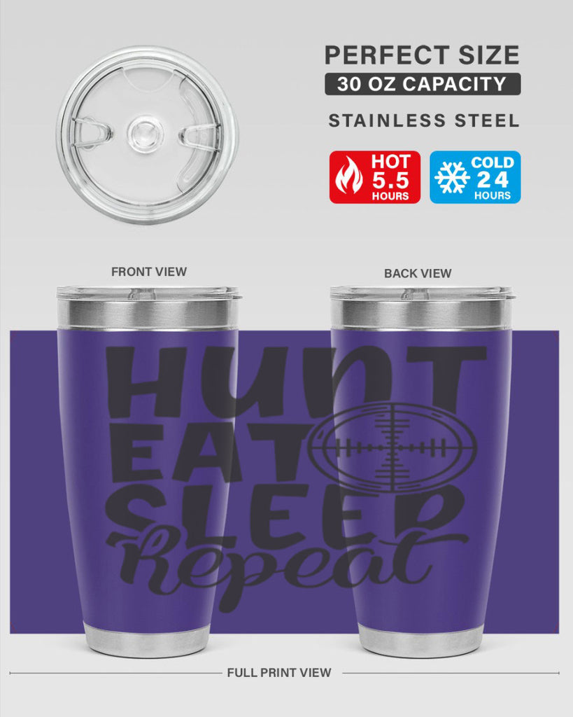hunt eat sleep repeat 11#- hunting- Tumbler