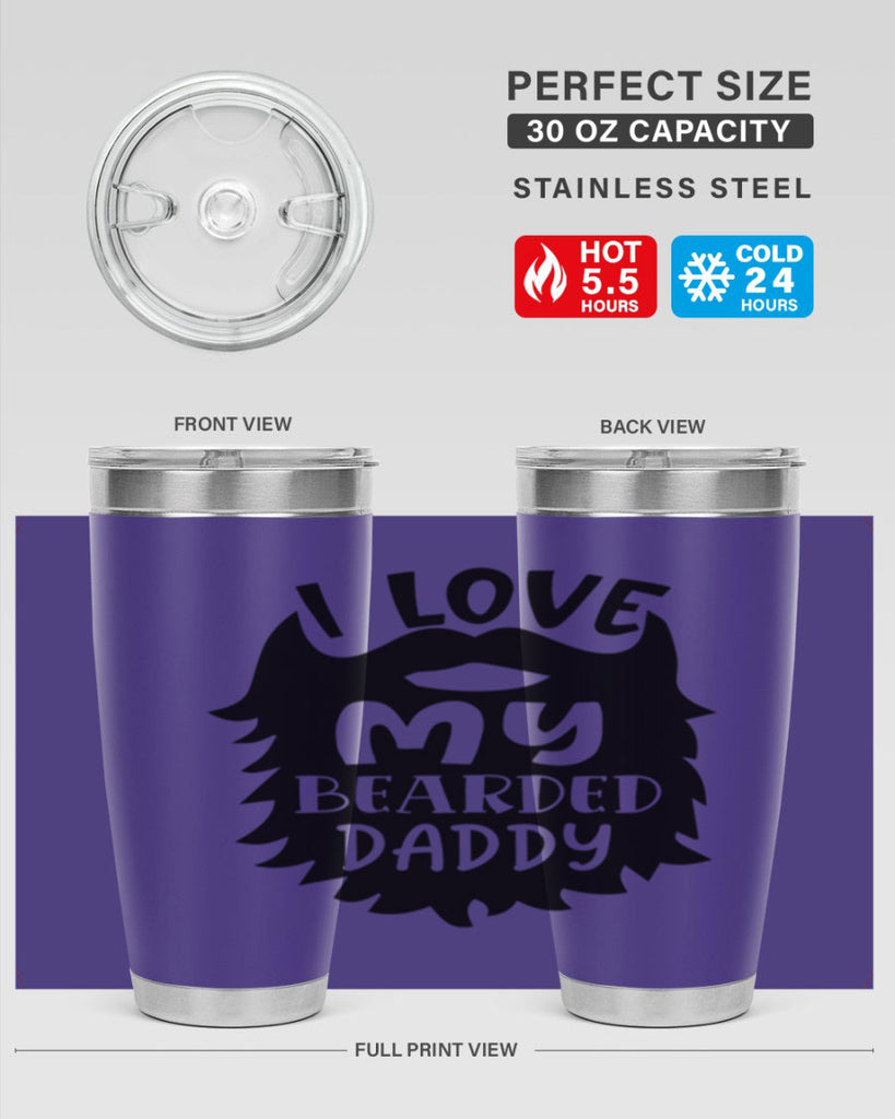 i love my bearded daddy Style 248#- baby- tumbler