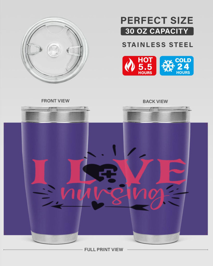i love nursing Style 380#- nurse- tumbler