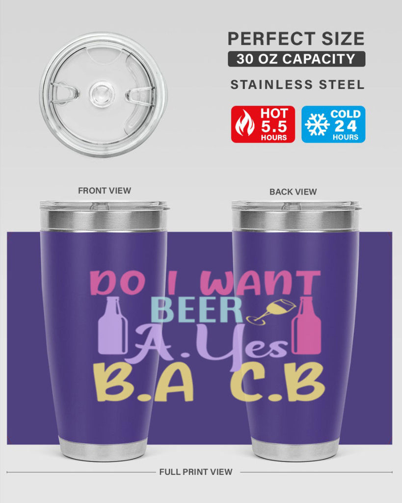 i want beer ayes ba cb 142#- beer- Tumbler
