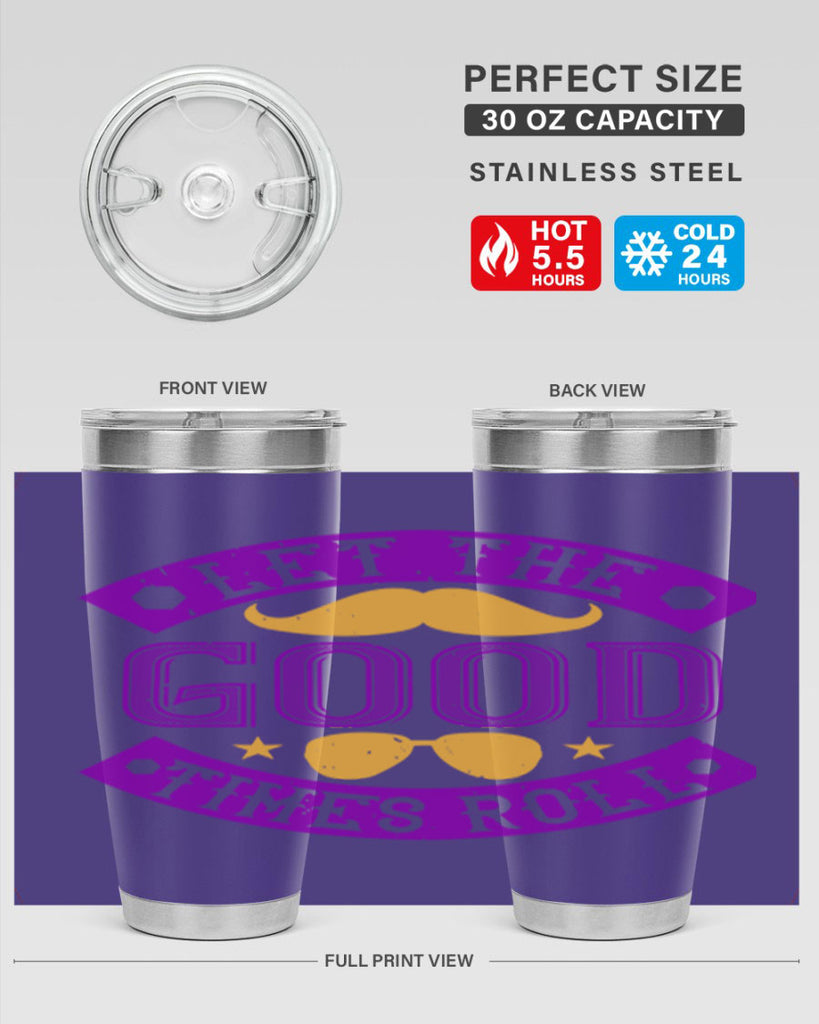 let the good times roll 52#- mardi gras- Tumbler