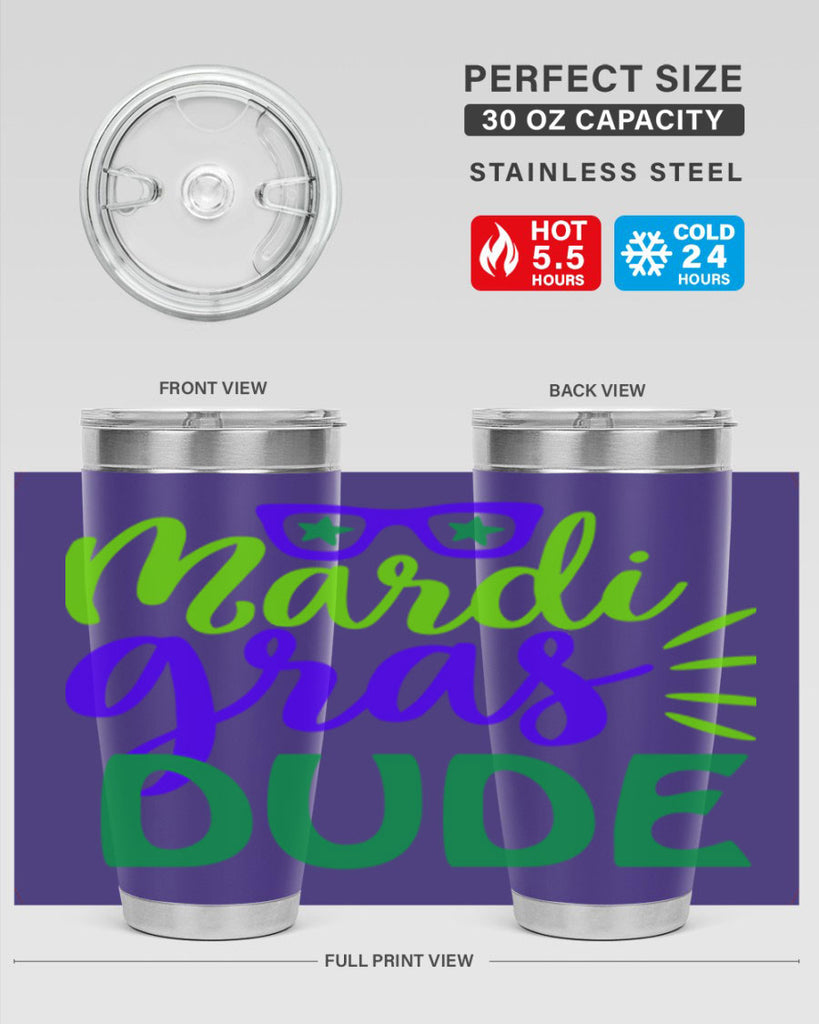 mardi gras dude 10#- mardi gras- Tumbler