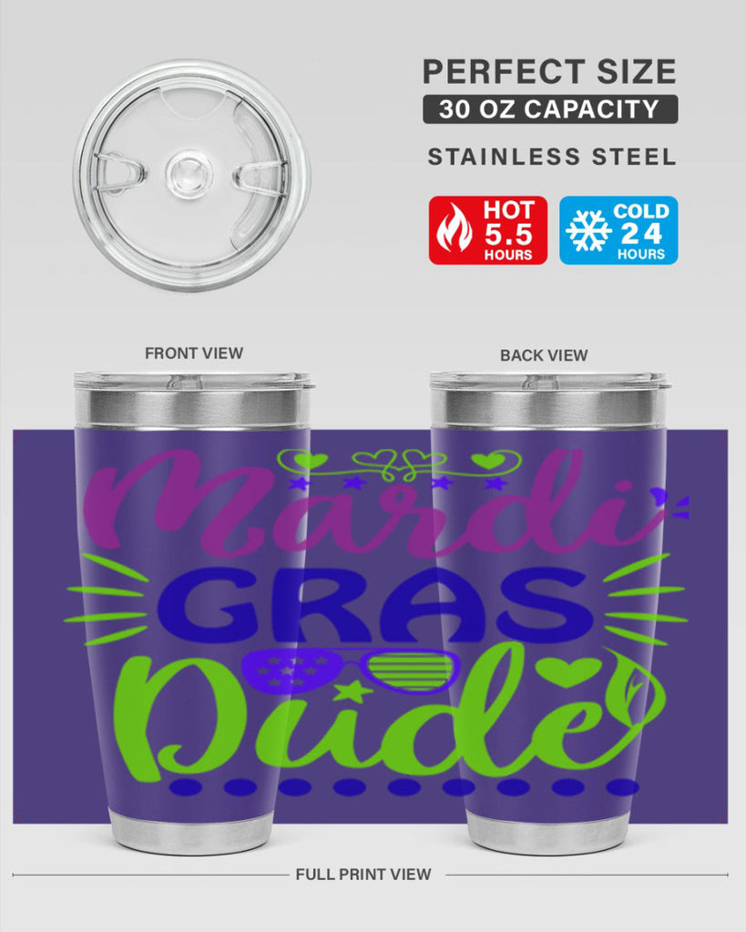 mardi gras dude 9#- mardi gras- Tumbler