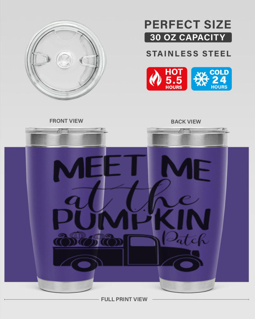 meet me at the pumpkin patch 424#- fall- Tumbler