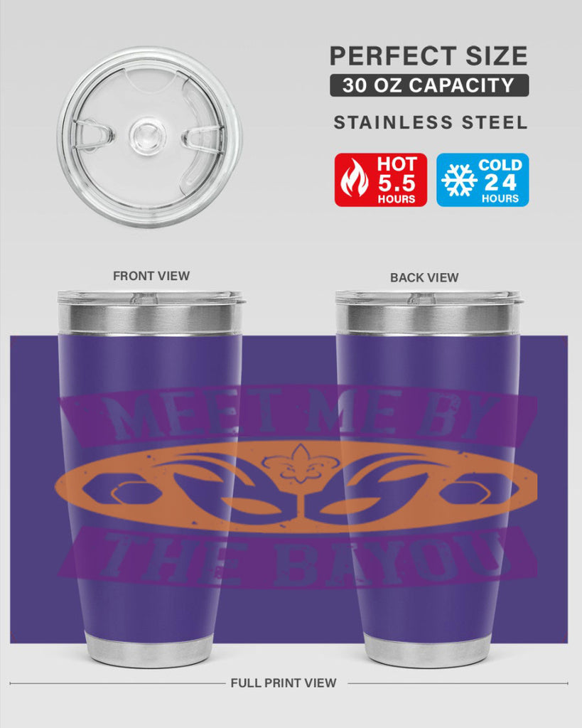 meet me by the bayou 45#- mardi gras- Tumbler