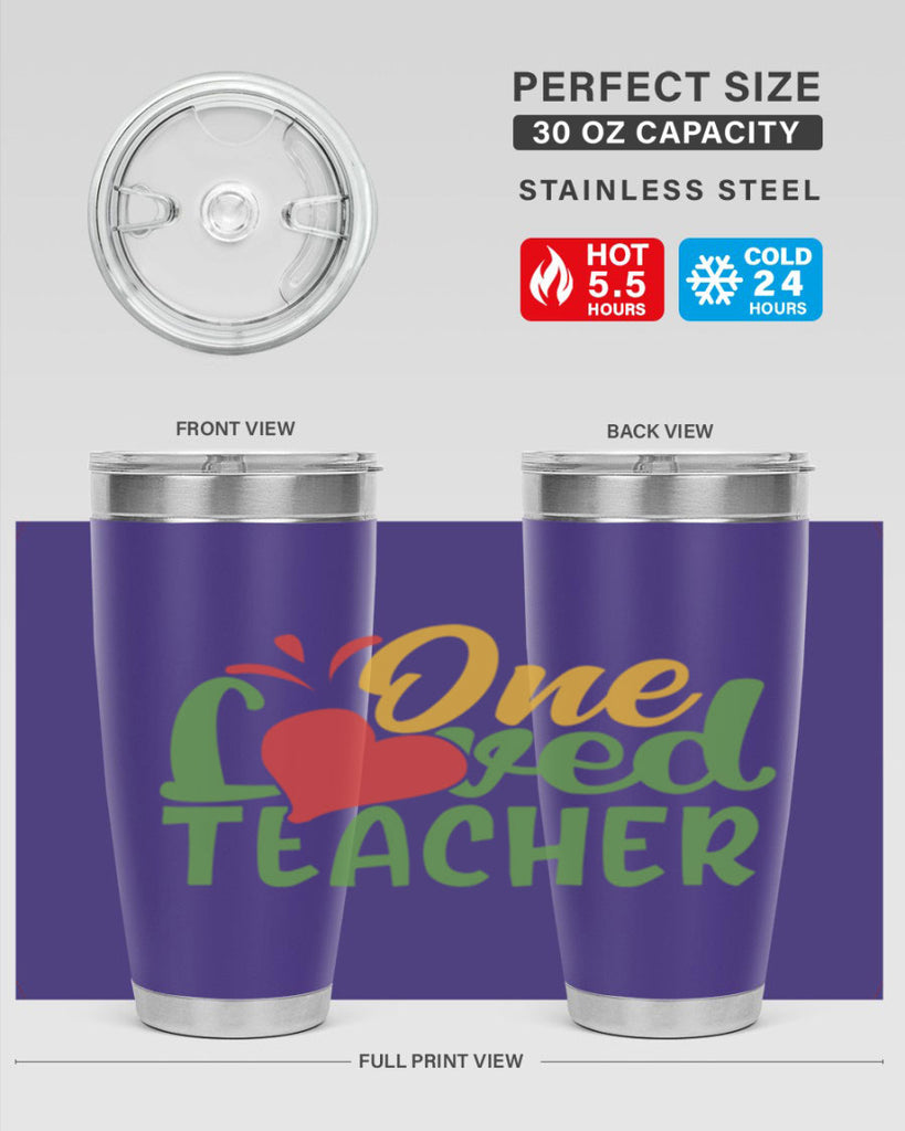 one loved teacher Style 166#- teacher- tumbler