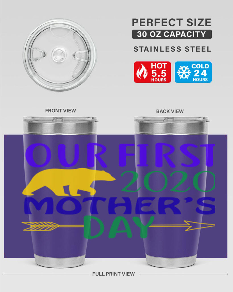 our first mothers day 4#- mardi gras- Tumbler