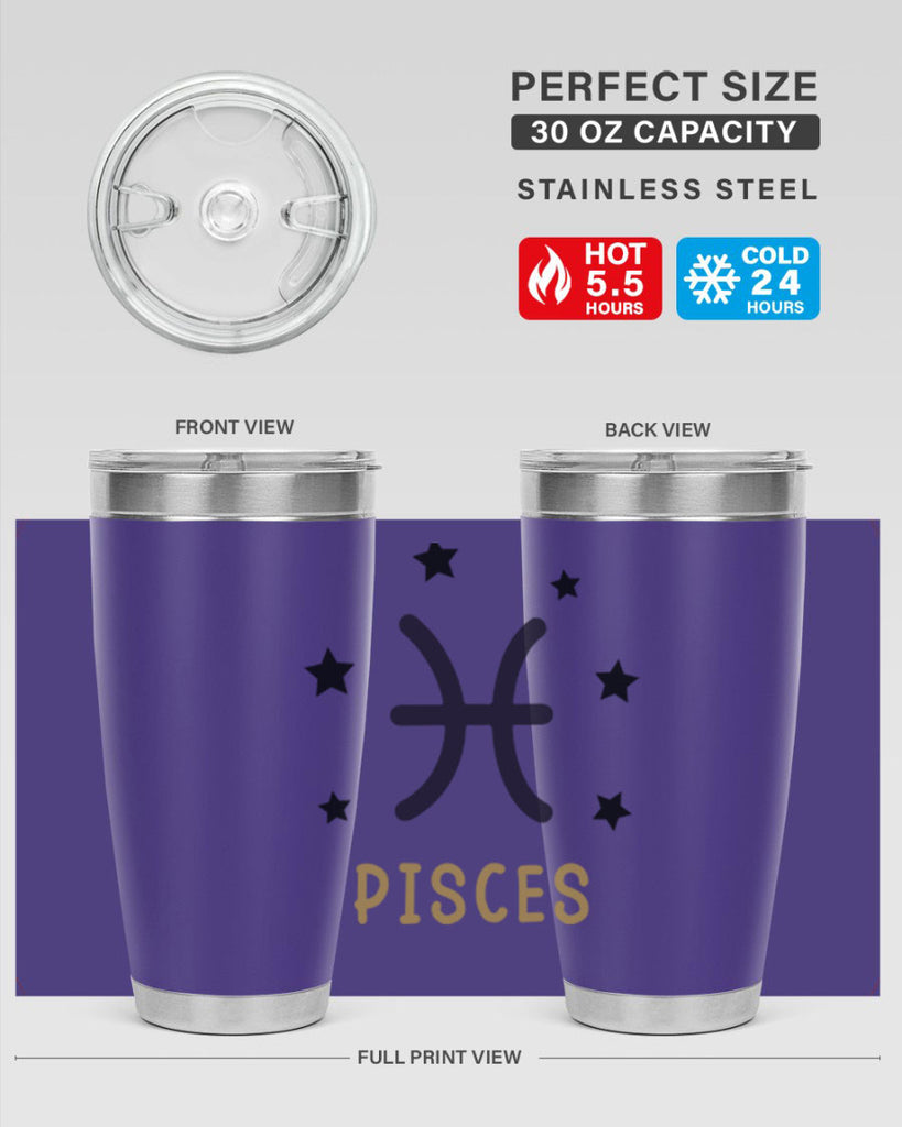 pisces 355#- zodiac- Tumbler
