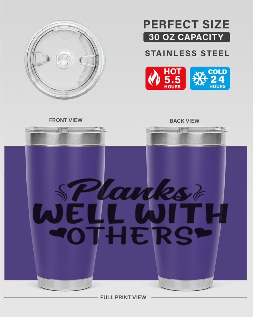 planks well with others 24#- gym- Tumbler