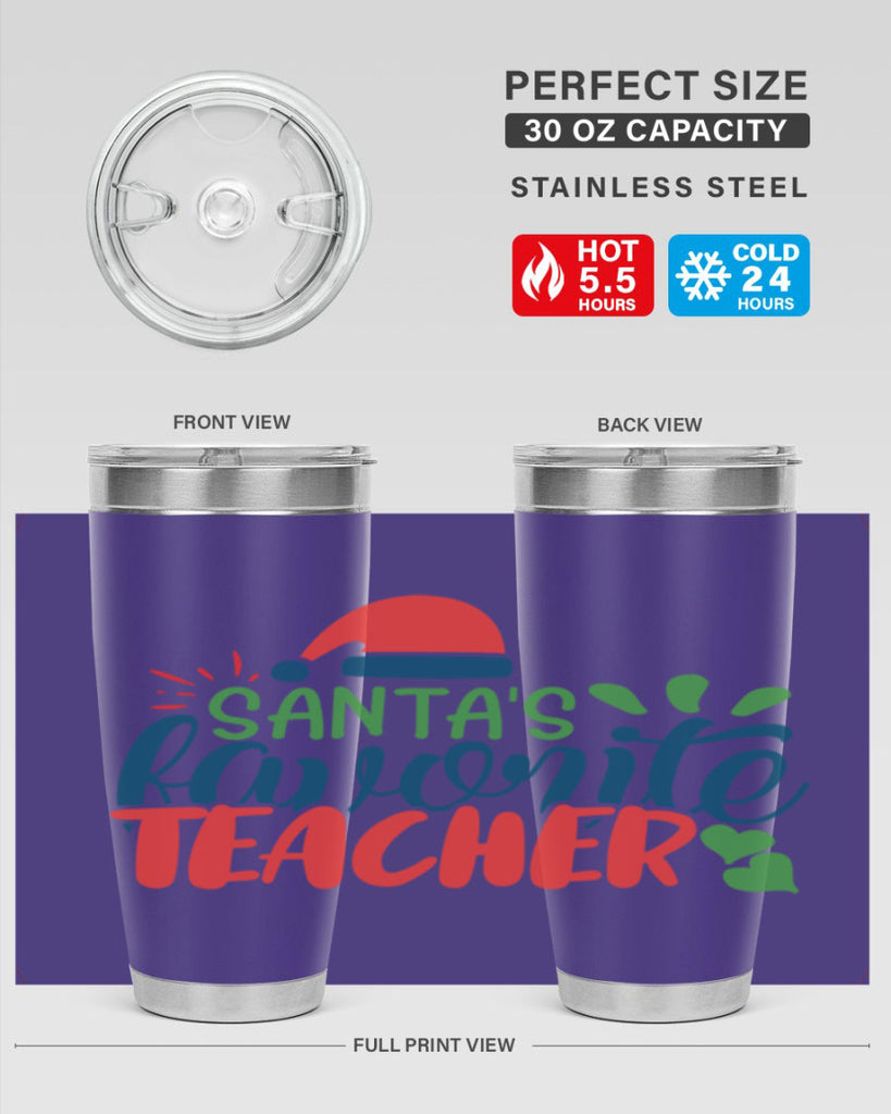 santas favorite teacher Style 151#- teacher- tumbler