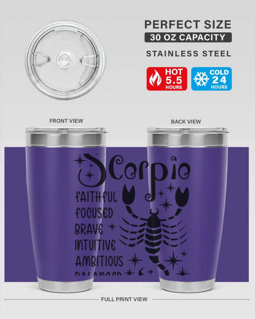 scorpio 431#- zodiac- Tumbler