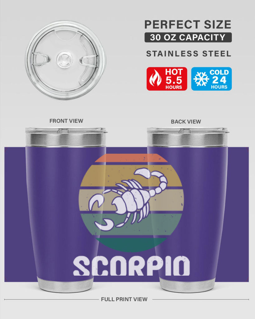 scorpio 451#- zodiac- Tumbler