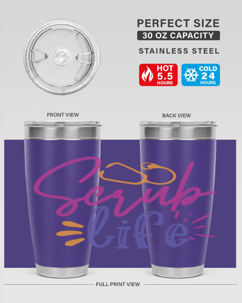 scrub life Style 351#- nurse- tumbler