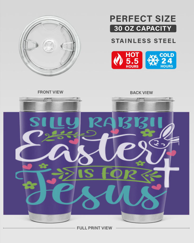 silly rabbit easter is for jesuss 7#- easter- Tumbler