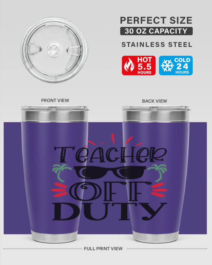 teacher off duty Style 204#- teacher- tumbler