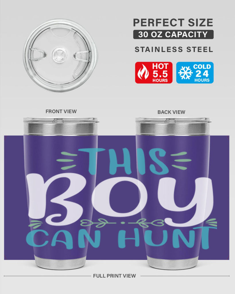 this boy can huntt 1#- easter- Tumbler