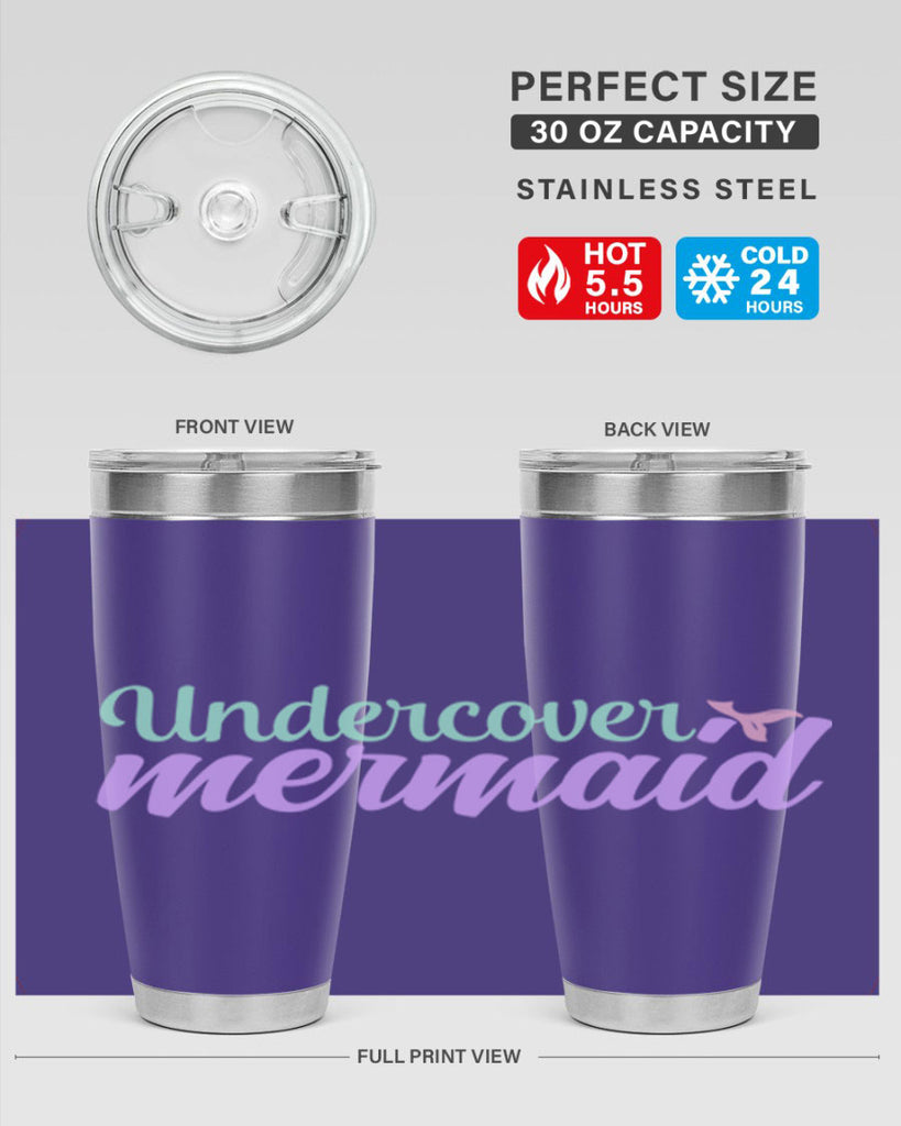 undercover mermaid 8#- mermaid- Tumbler