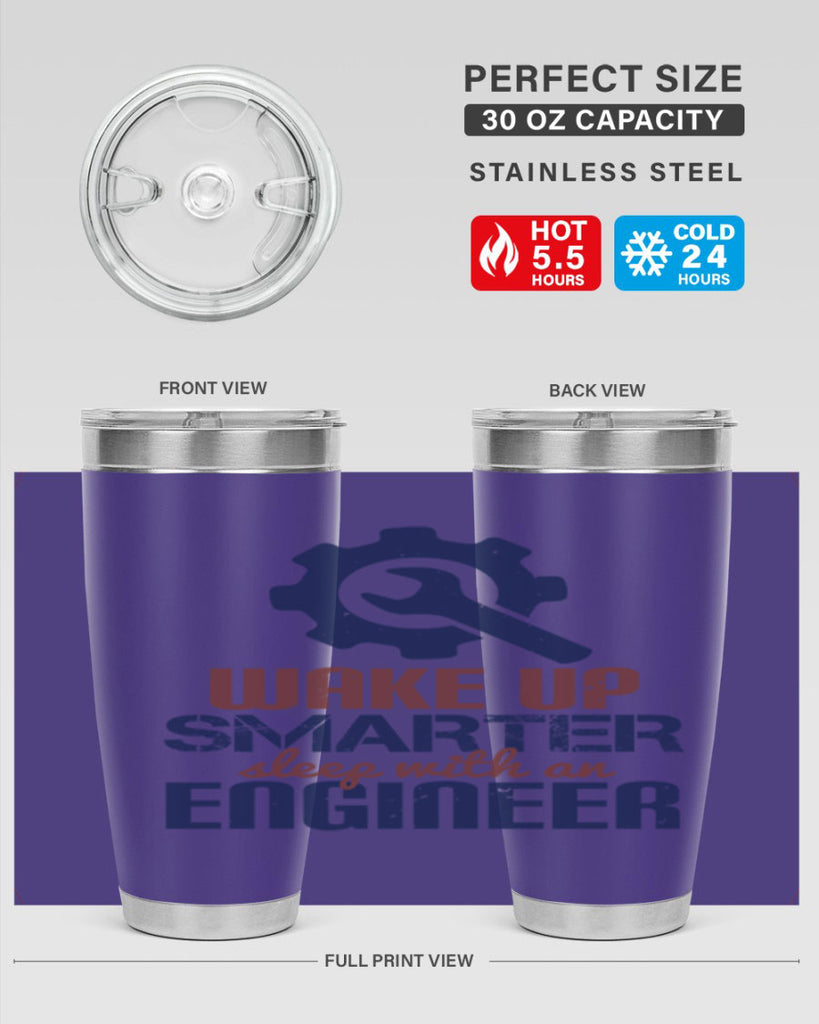 wake up smarter sleep with an engineer Style 31#- engineer- tumbler