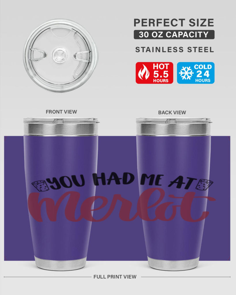 you had me at merlot 14#- wine- Tumbler
