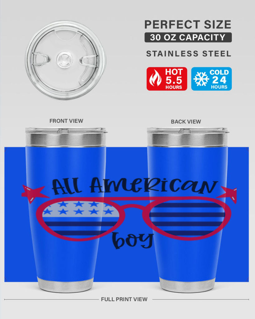All American Boy Style 141#- Fourt Of July- Tumbler
