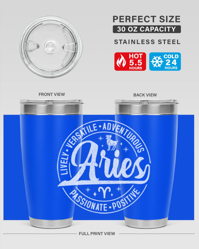 Aries 103#- zodiac- Tumbler