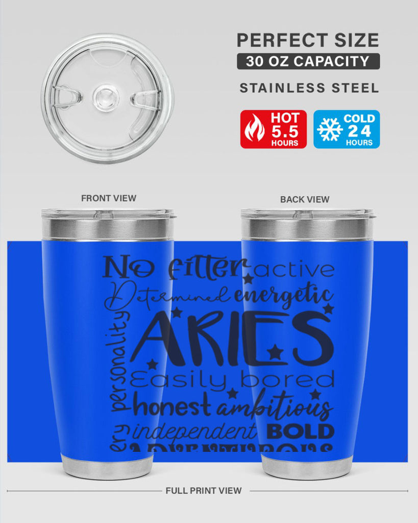 Aries 564#- zodiac- Tumbler