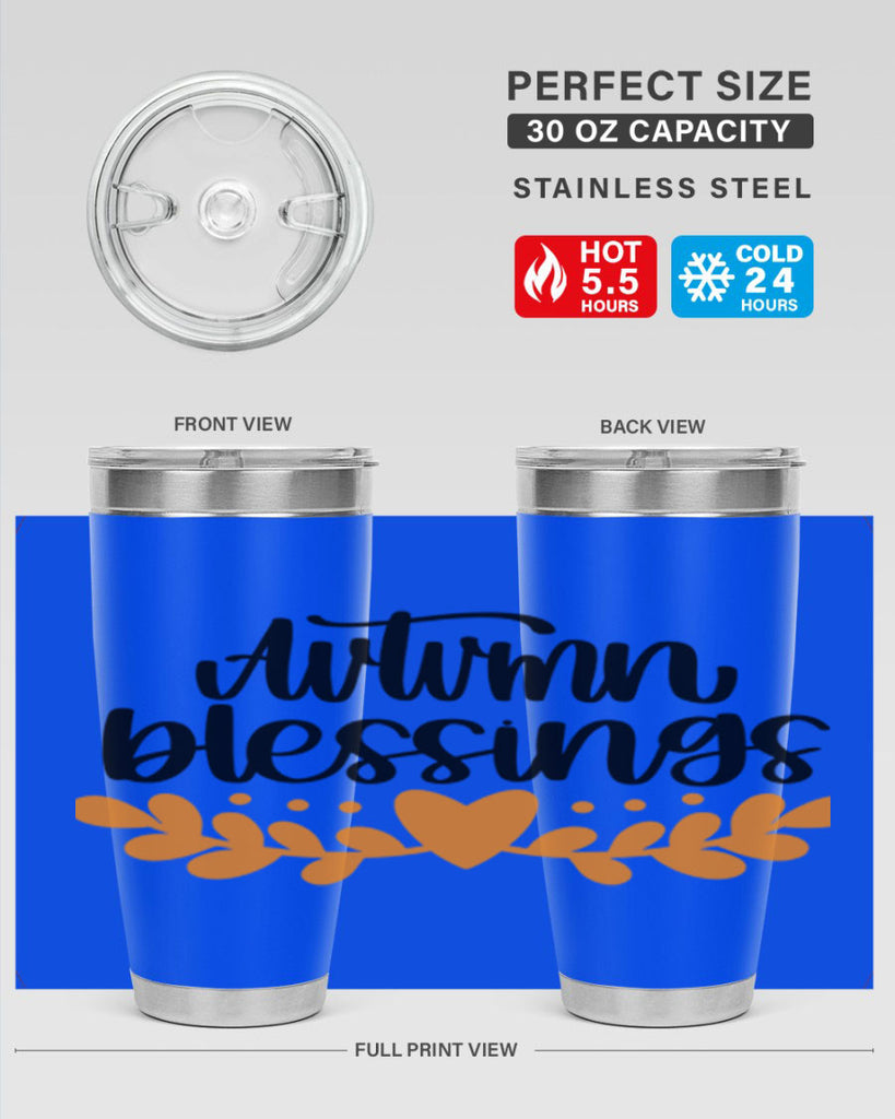Autumn Blessings 472#- fall- Tumbler