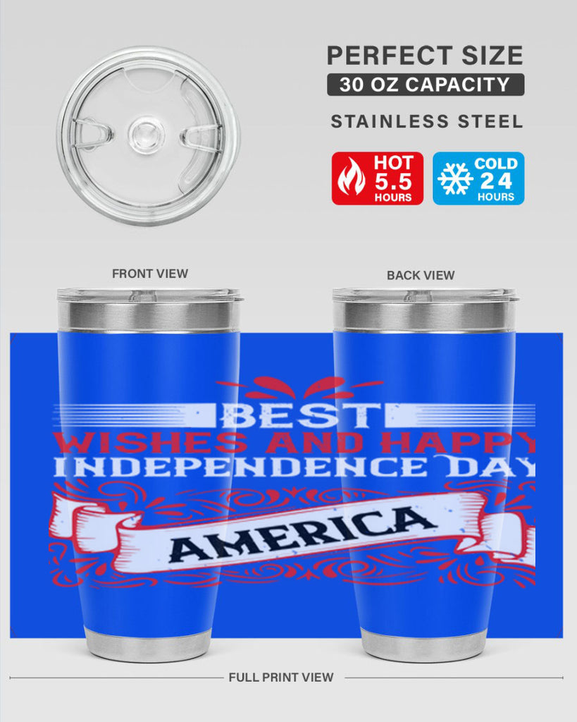 Best wishes and happy Independence Day america Style 86#- Fourt Of July- Tumbler