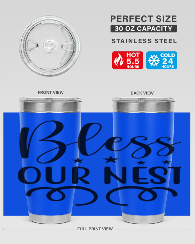 Bless Our Nest 50#- spring- Tumbler
