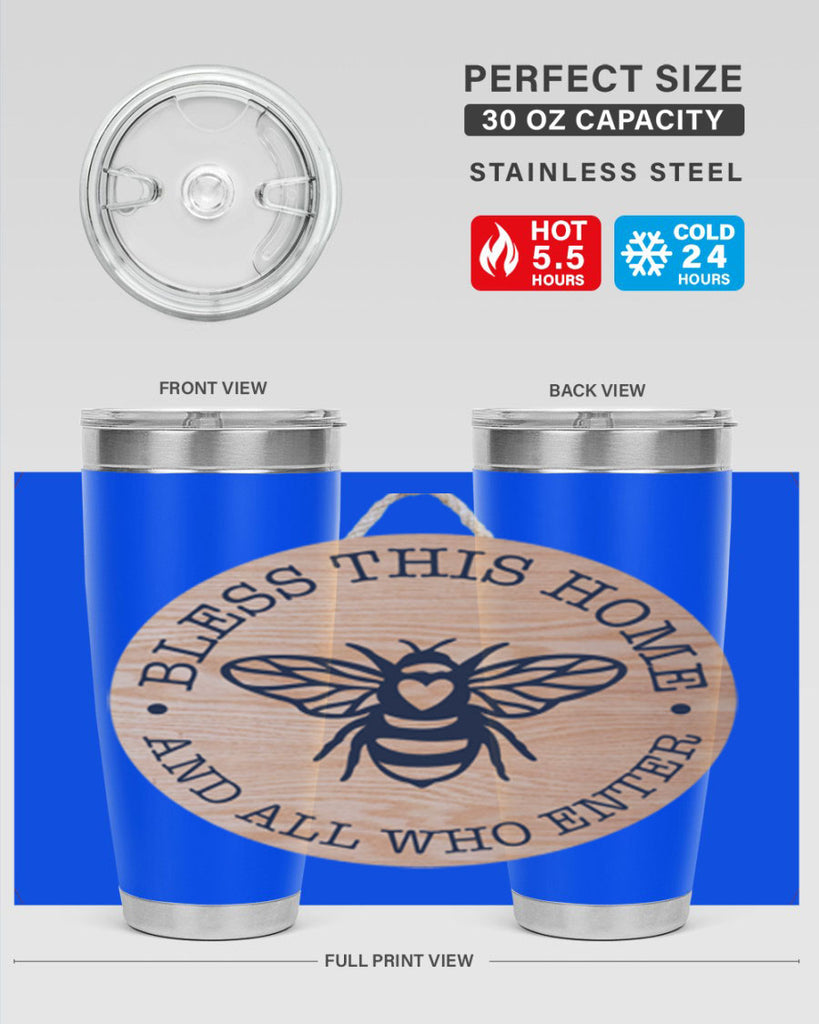 Bless this Home Bee Mockup58#- spring- Tumbler