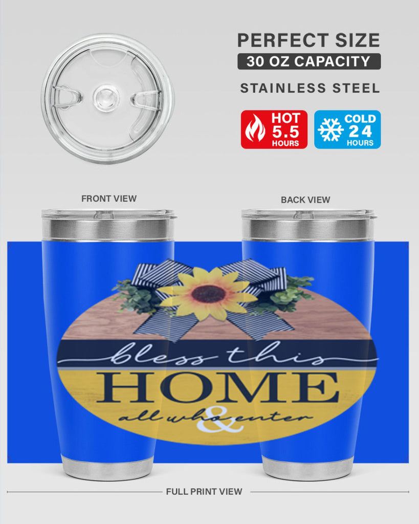 Bless this Home and all Mockup56#- spring- Tumbler
