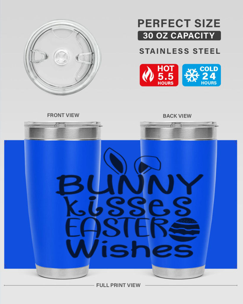 Bunny kisses easter wishes  94#- spring- Tumbler