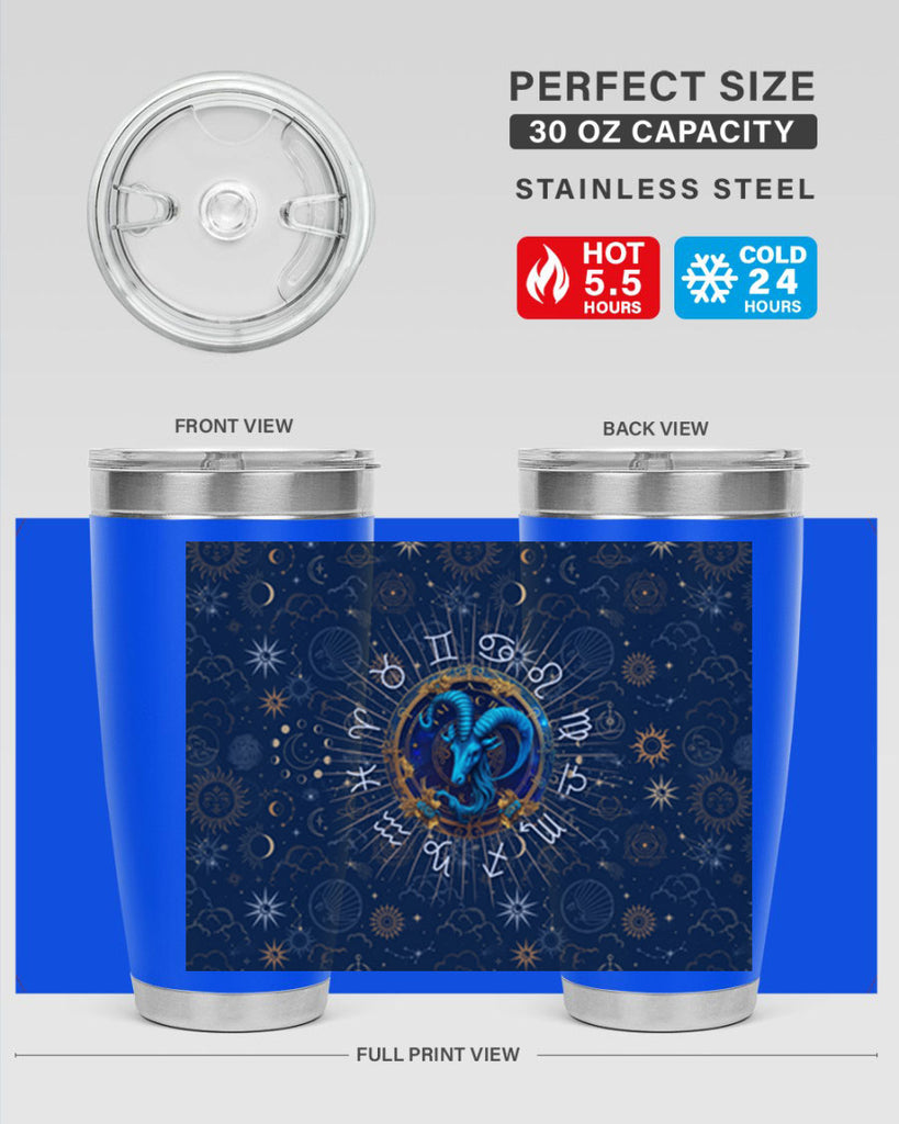 Capricorn Straight 184#- zodiac- Tumbler
