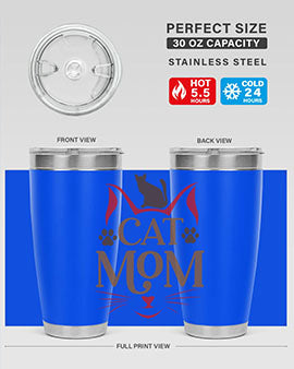 Cat Mom Style 6#- cat- Tumbler