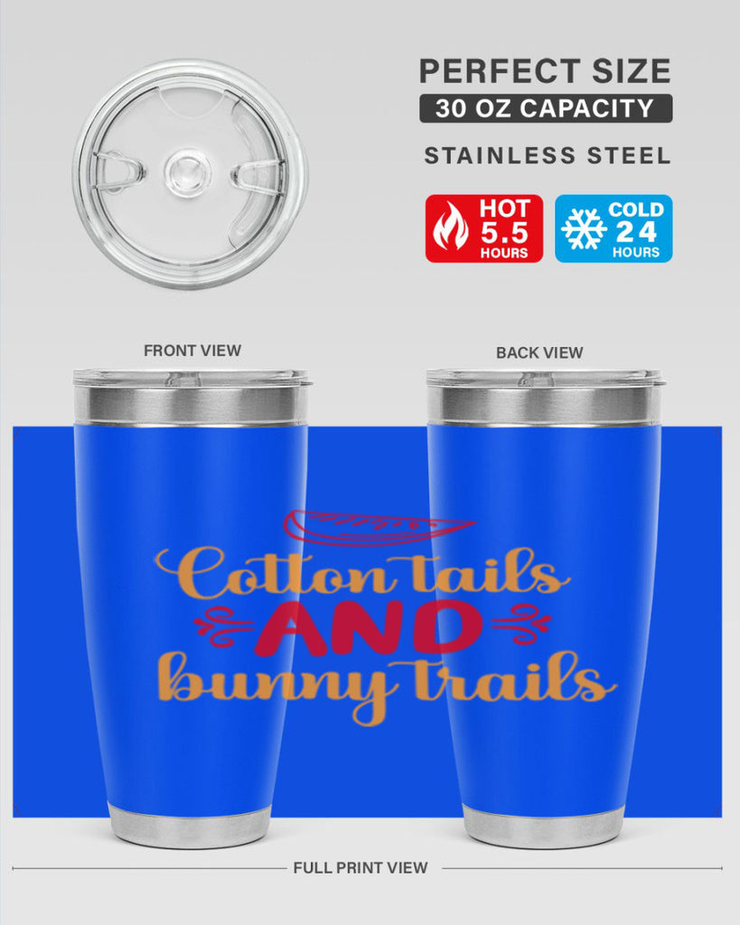 Cotton tails and bunny trails 111#- spring- Tumbler