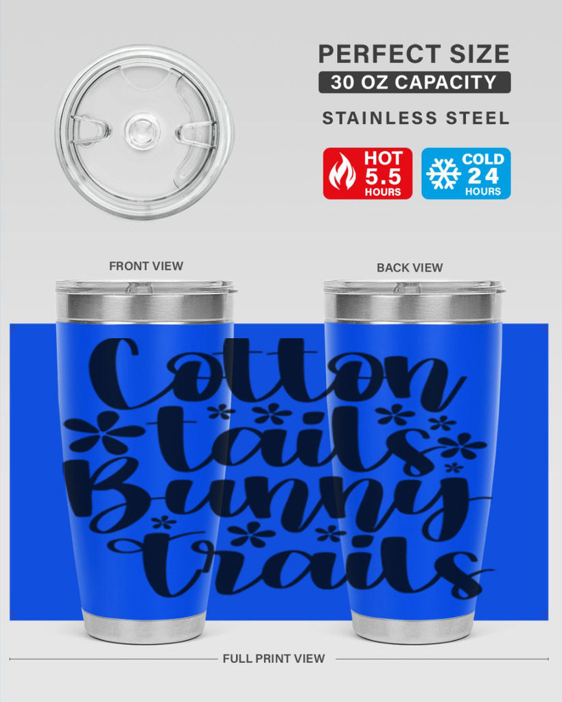 Cotton tails bunny trails  113#- spring- Tumbler