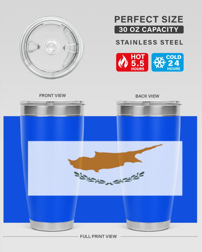 Cyprus 153#- world flags- Tumbler