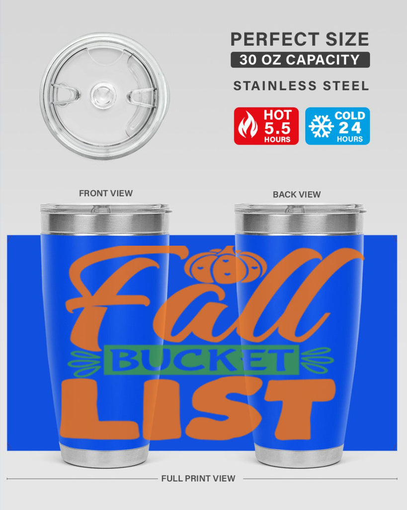Fall Bucket List 93#- fall- Tumbler