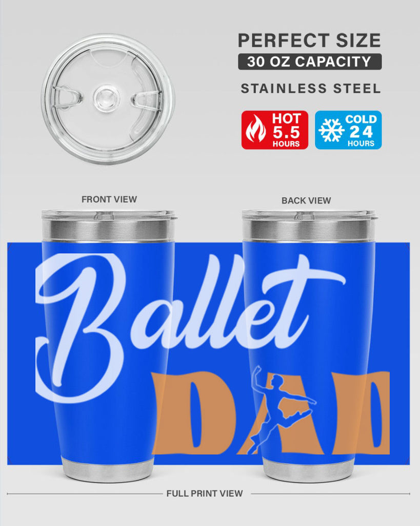 Fitted Dance Dad Ballet SVG Ballet 39#- ballet- Tumbler