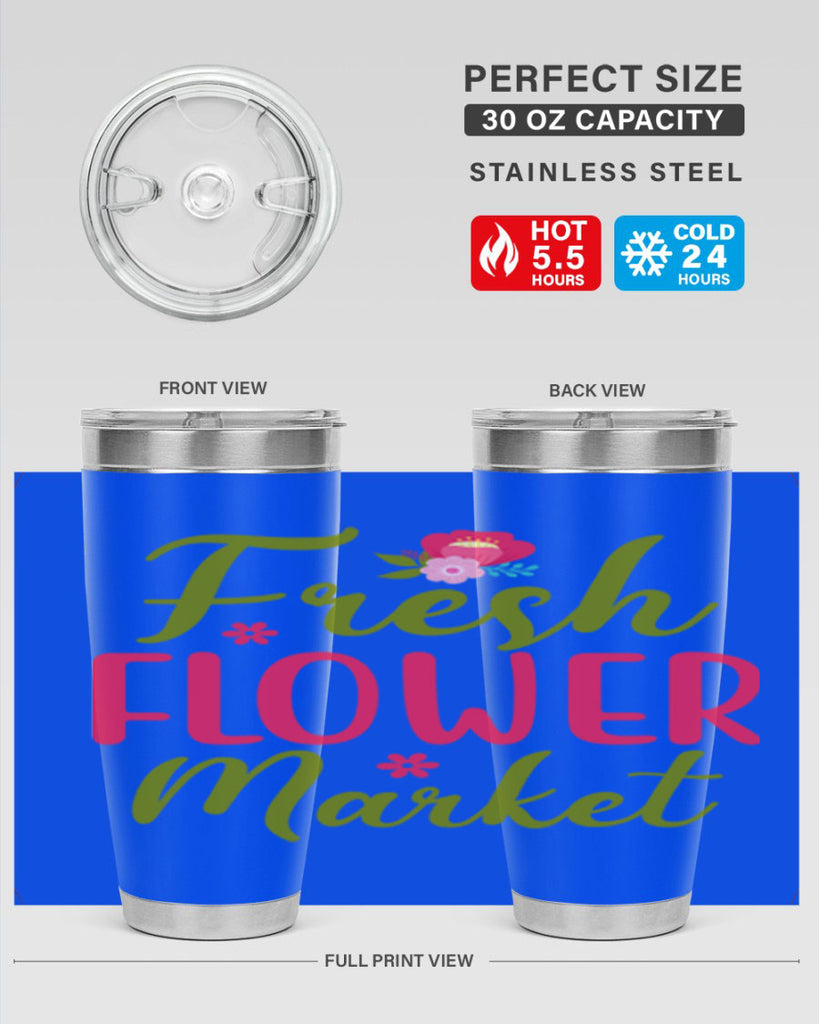 Fresh Flower Market 144#- spring- Tumbler