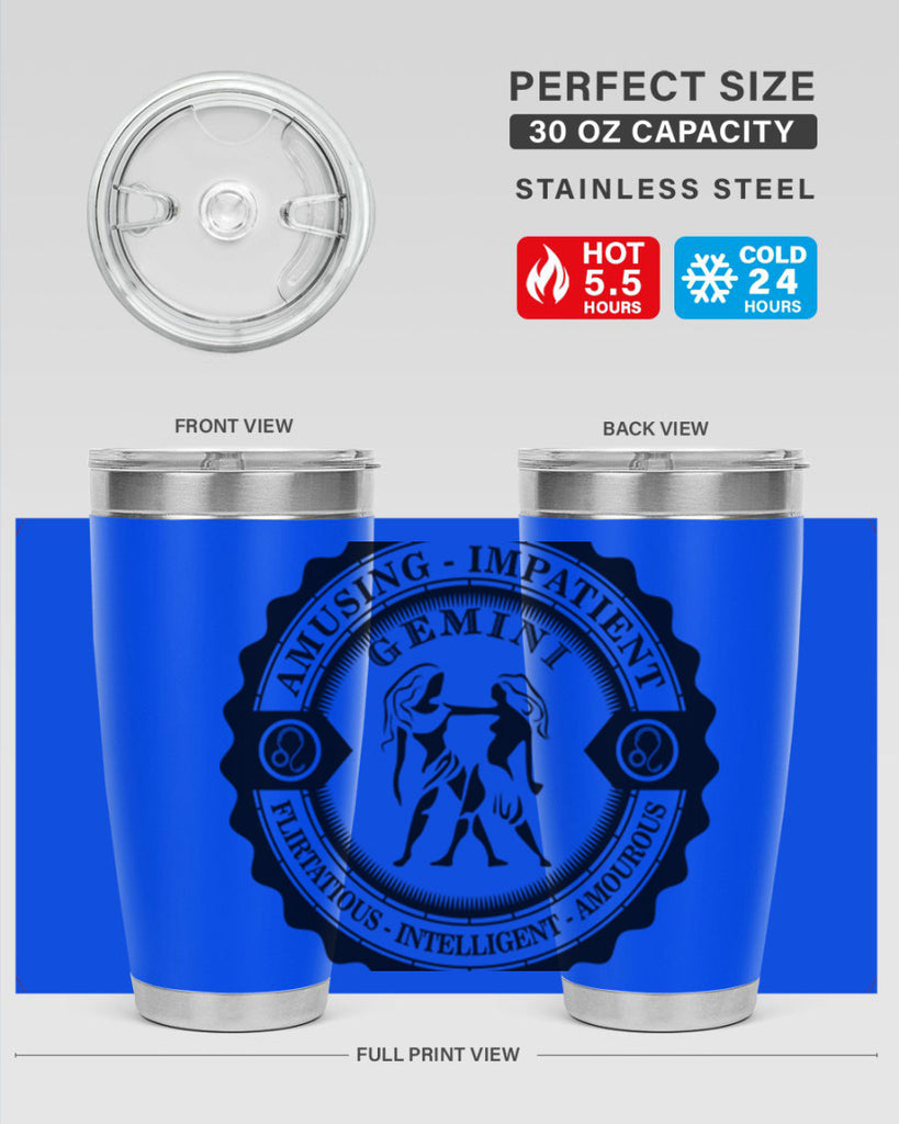 Gemini 11#- zodiac- Tumbler