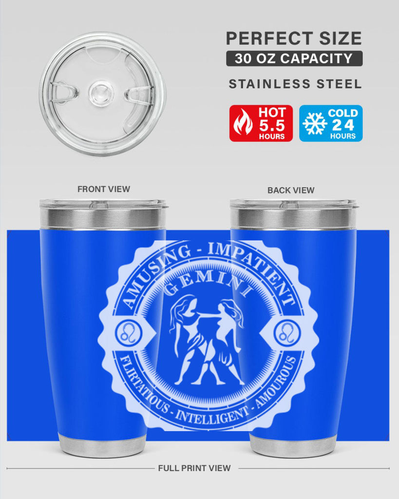 Gemini 12#- zodiac- Tumbler